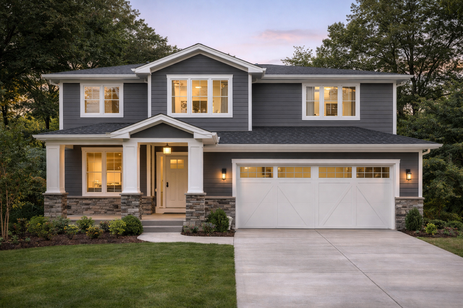 Exterior and garage